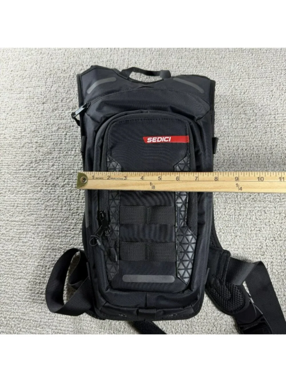 Sedici Acqua Hydration 3L Backpack Black Biker Motorcycle